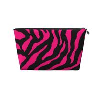 Cebra Tigre Leopardo Rosa, Bolsa de artículos de tocador Bolsa de Maquillaje Bolsa de cosméticos Bolsa de artículos de tocador de Viaje portátil