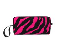 Cebra Tigre Leopardo Rosa, Bolsa de Maquillaje Bolsa de cosméticos Bolsa de artículos de tocador de Viaje portátil Bolsa de Maquillaje