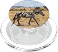Cebra Vida Silvestre Animal Sabana África Llanuras Safari Escena PopSockets PopGrip para MagSafe