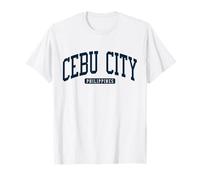 Cebu City Filipinas College University Style Navy Camiseta