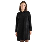 Cecil 1409088 Vestido Acanalado con Cremallera, Negro, XS Mujeres