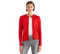 Cecil 2515363 Cosy Cárdigan con Cremallera, Fiery Red Melange, XXL para Mujer