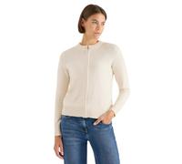 Cecil 2515363 Cosy Cárdigan con Cremallera, Oat Milk Beige Melange, XXL para Mujer