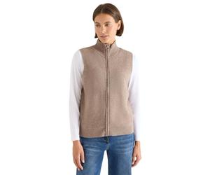 Cecil 2515483 Chaleco Acanalado, Toffee Cream Melange, L para Mujer