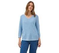 Cecil 3015461 Suéter de Punto con Cuello en V, Whisper Blue Melange, XS para Mujer