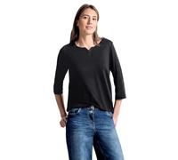 Cecil 313172 Fenja, Camiseta Mujer, Negro (Black 10001), XS