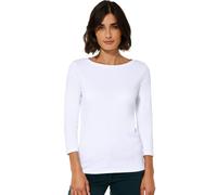 Cecil 317389 Basic Boatneck, Camiseta Mujer, Blanco, XS