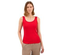 Cecil 3225953 Camiseta básica en Color Liso, Rojo, XXL Mujeres