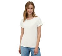 Cecil 3227043 Camiseta con Detalles Burn-out, Vanilla White, S Mujeres