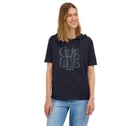 Cecil 3227079 Sudadera con Capucha con Palabra, Urban Dark Blue, S Mujeres