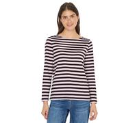 Cecil 3227274 Camiseta básica a Rayas, Eggplant Red, S Mujeres