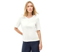 Cecil 3227699 Camiseta básica con Cuello en V, Vanilla White, XS Mujeres