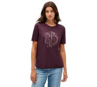 Cecil 3227838 Camiseta con Ilustraciones, Rojo Mora, XS Mujeres