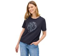 Cecil 3227838 Camiseta con Ilustraciones, Urban Dark Blue, M Mujeres