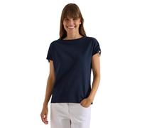 Cecil 3230395 Camiseta con Fruncido en Color Liso Mujer (Pack de 1)