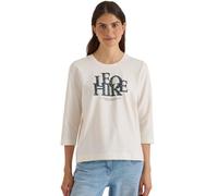 Cecil 3231338 Camiseta de Manga 3/4 para Mujer con Palabra en el Aspecto Leo, Vanilla White., L