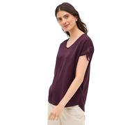 Cecil 3412064 Camiseta de Color Liso, Rojo Mora, S Mujeres