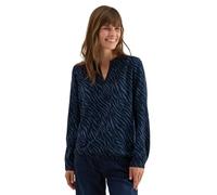 Cecil 3412194 Blusa con Estampado de Cebra, Urban Dark Blue, XS Mujeres