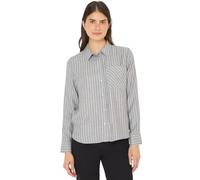 Cecil 3412478 Camisa de Franela de Rayas, Luna Grey Melange, XXL Mujeres