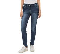 Cecil 3716101 Vaqueros de Corte Informal, Mid Blue Wash, 33W / 32L Mujeres