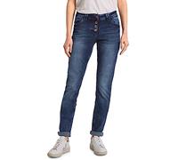 Cecil 376600 Scarlett Jeans, Azul (Mid Blue Wash), 27W / 32L para Mujer