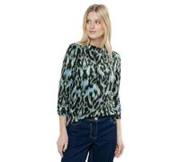 CECIL AOP-Collar de pie con Puerta gathe, Mujeres, Strong Khaki, XXL