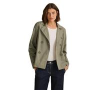 Cecil B202024 Chaqueta de Trinchera Corta, Smooth Khaki, M Mujeres