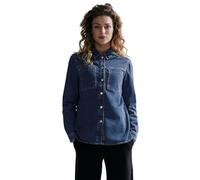 Cecil B212054 Camiseta Vaquera, Mid Blue Wash, XS para Mujer