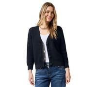 Cecil B253950 Cárdigan con Estructura de Ganchillo, Universal Blue, M para Mujer