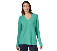 Cecil B303029 Cosy Long V-Neck, Aventurina Green Melange, S para Mujer