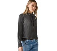 Cecil B321893 EOS_Cosy Pinstripe-Camiseta, Gris Oscuro, L Mujeres