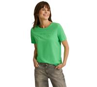 Cecil B322930 Camiseta con Palabras, Iced Neon Green, M Mujeres