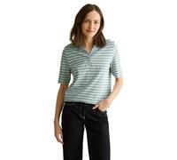 Cecil B322948 Polo de piqué a Rayas, Cool Salvia Green, L Mujeres