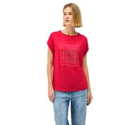 Cecil B323068 Camiseta con Estampado de Purpurina, Glazed Apple Red, M Mujeres