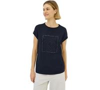 Cecil B323068 Camiseta con Estampado de Purpurina, Universal Blue, S Mujeres
