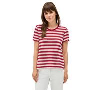 Cecil B323520 Camiseta de Rayas Ajour, Glazed Apple Red, L Mujeres