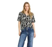 Cecil B344763 Blusa con Estampado, Negro, S Mujeres