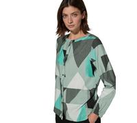 Cecil B345183 Printed Roundneck Blouse, Verde Salvia Glaced, M Mujeres