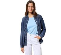 Cecil B345574 Camisa Vaquera, Light Blue Wash, XL Mujeres
