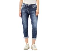 Cecil B379406 Vaqueros 7/8 de Corte Informal, Mid Blue Used Wash, 28W / 26L Mujeres