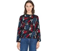 Cecil Blusa Estampada con Purpurina Black Multi M