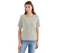 Cecil Camiseta básica Acanalada Color Caqui XL