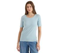 Cecil Camiseta básica con Cuello Redondo en Color Liso Crystal Mint S