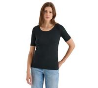 Cecil Camiseta básica con Cuello Redondo en Color Liso Palm Breeze Green XL