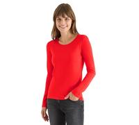 Cecil Camiseta básica de Manga Larga Pumkin, Naranja, M