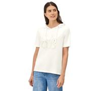 Cecil Camiseta con Capucha para Mujer con Palabra, Vanilla White., XS