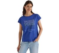 Cecil Camiseta con Cuello Barco y Estampado Frontal Deep River Blue XL