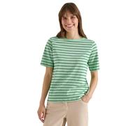 Cecil Camiseta con Cuello Boatneck y Rayas Juicy Lime XS