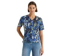 Cecil Camiseta con Cuello Dividido y Estampado Urbano Azul Oscuro L