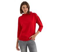 Cecil Camiseta con Detalle de Botones Fiery Red XL